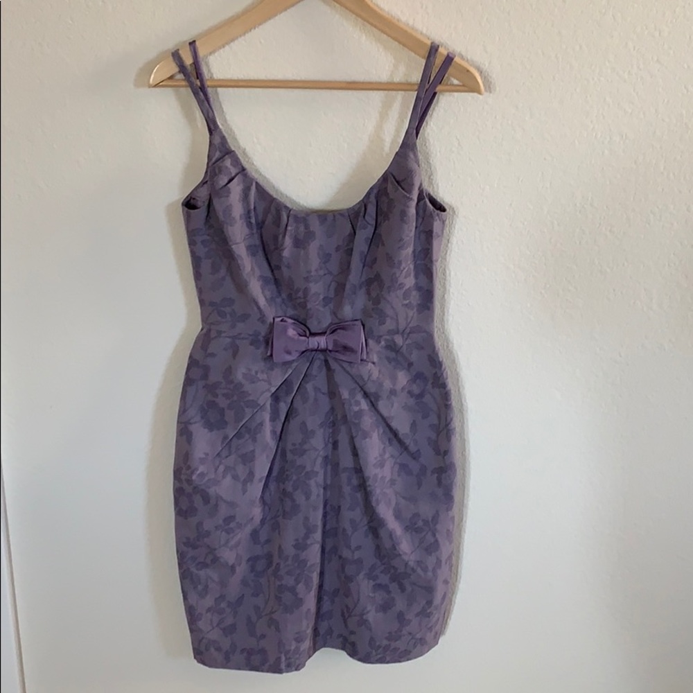 Baraschi for Anthro knee length purple dress